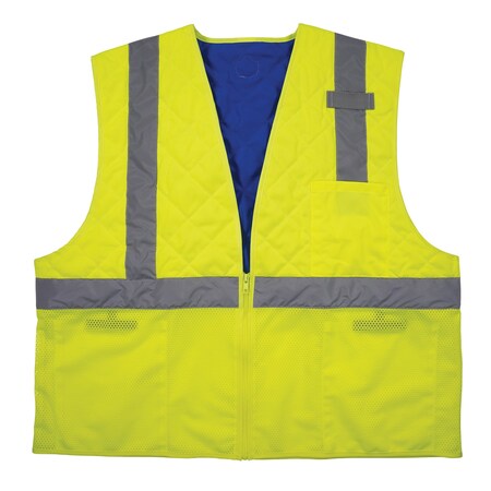 Ergodyne Lime Class 2 Hi-Vis Safety Cooling Vest - L 6668